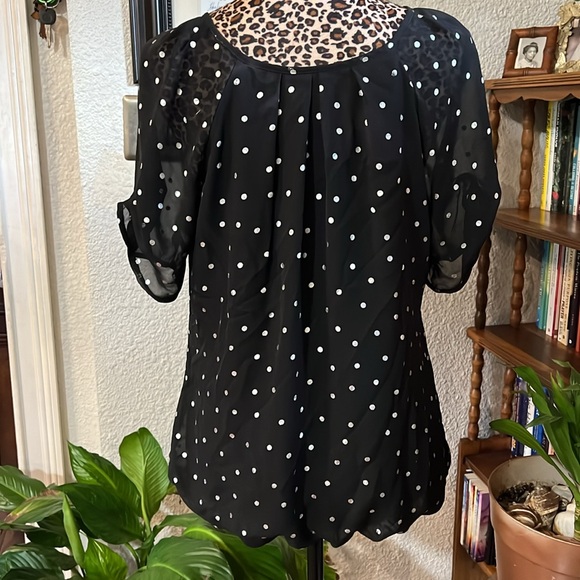 Black with silver polka dots. - Picture 2 of 3